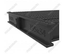 Угловой элемент 195x34мм, цвет черный Acon
