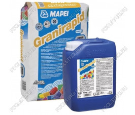 Клей для плитки Mapei Granirapid двухкомпонентный серый 30.5 кг