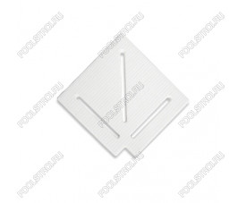 Угловой элемент AquaViva KK-15-1 Classic для переливной решетки 90° 145/25 мм (белый)